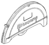 Hose kit for blade guard on Husqvarna K760 disc cutter