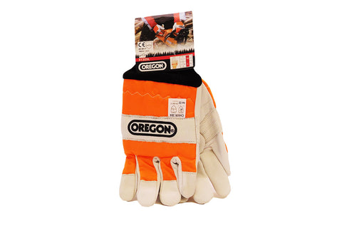 Oregon Leather Chainsaw Gloves Left Hand Protection Only - Large Size 10