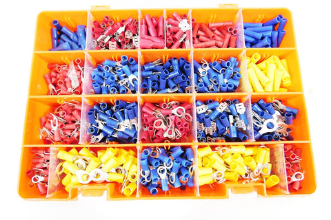 Electrical terminal assortment box assorted colours